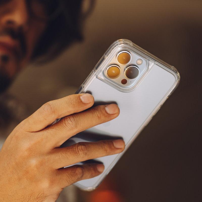 LINKASEAIR iPhone 13 mini / 13 / 13 Pro / 13  Pro Max  軍規防摔抗變色抗菌大猩猩玻璃保護殼-不思議極淨透