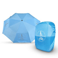 Signal Umbrella 安全反光標誌摺疊抗UV 21吋晴雨自動傘+同款背包雨衣 - 太陽神系列Eki艾奇