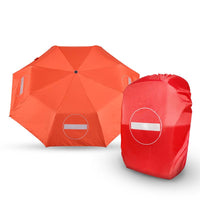 Signal Umbrella 安全反光標誌摺疊抗UV 21吋晴雨自動傘+同款背包雨衣 - 太陽神系列Sol蘇爾