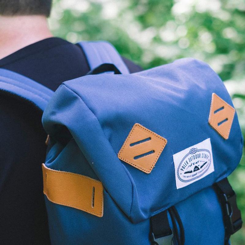 冒險旅行露營多用途後背包 - 藍色