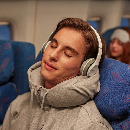 PILLOWDY 空氣頸枕連帽外套 灰 (贈蒸氣眼罩)