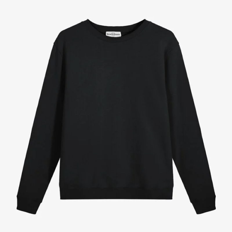 Sweatshirt 精織刷毛衛衣 - 黑