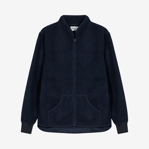 Fleece 抓毛絨男用外套 - 海軍藍