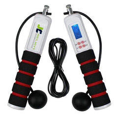 Jielien International - 兩用磁控專業加重設計電子跳繩 - 黑色