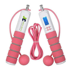 Jielien International - 兩用磁控專業加重設計電子跳繩 - 粉色