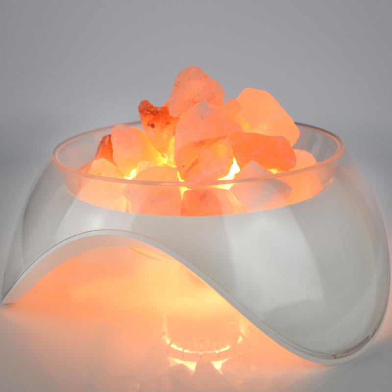 聚寶盆LED玫瑰鹽晶燈(Kailash/白)