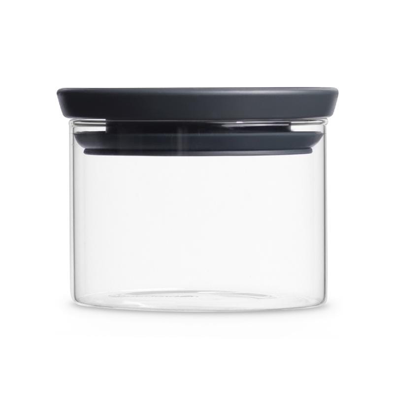 玻璃食物黑蓋儲存罐(0.3L)
