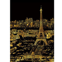 手刮城市夜景圖(附精緻專屬刮棒) - 巴黎