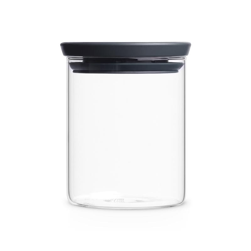 玻璃食物黑蓋儲存罐(0.7L)