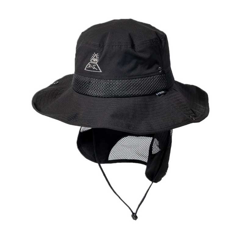 【日本限定】風格漁夫帽/遮陽戰術帽/ 可收摺隱藏式遮陽裁片 (共2色)