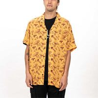 夏威夷衫 / 柔軟涼感嫘縈襯衫 - 蘑菇棕