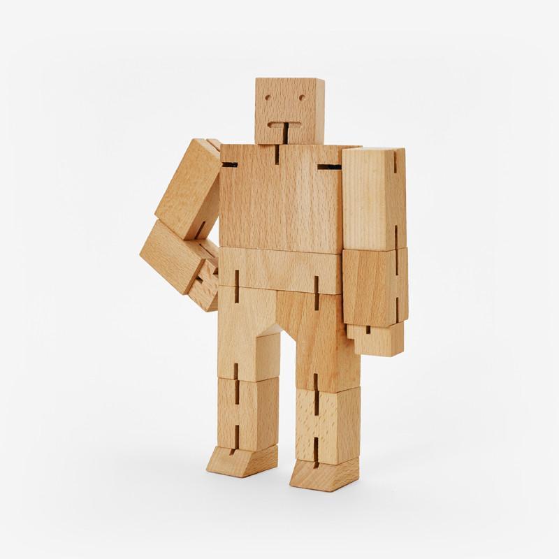 Cubebot Gift Set 變形方塊原木機器人 - 中型款