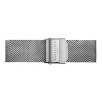 The Tribeca系列 銀色金屬 銀色錶扣替換錶帶/16mm