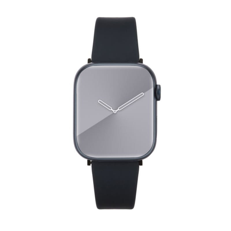 minio 官方授權認證防水矽膠悠遊卡錶帶 Apple Watch專用 - 午夜黑
