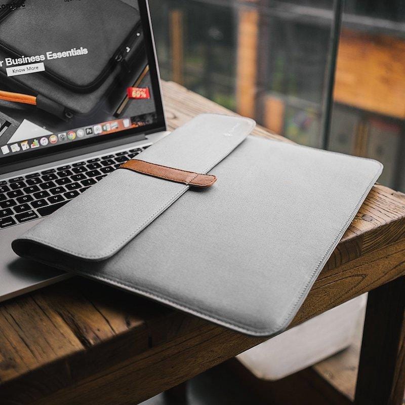 極致輕薄系列  13“MacBook Pro 2012-2015/MacBook Air 2018前 電腦包 - 銀灰色