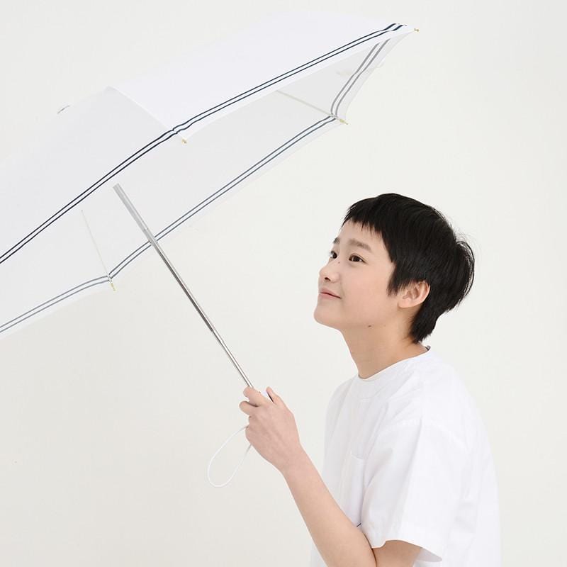 水手服系列三折自開收晴雨傘(白色)-8391