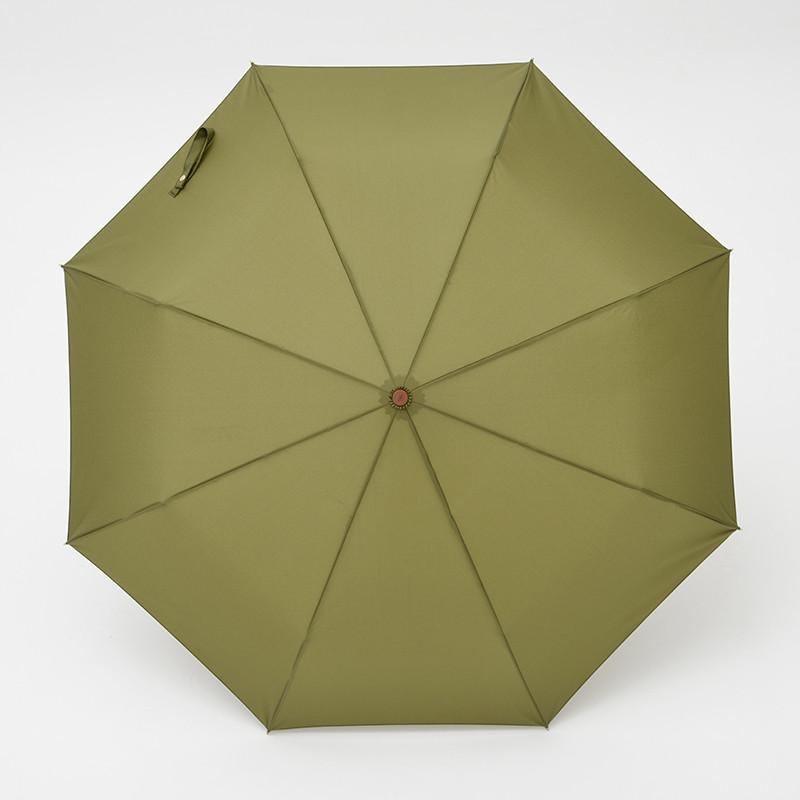庶民系列三折自開收晴雨傘(橄欖綠)-8414