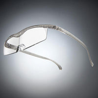 葉月透明眼鏡式放大鏡1.6倍標準鏡片(亮紅/銀灰)
