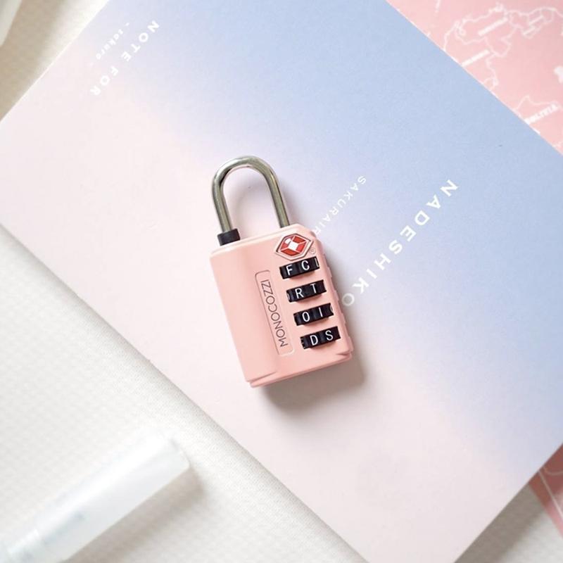 TSA LETTERS LUGGAGE LOCK 字母海關鎖 - 珊瑚粉(MONO-B-LETLOCK-COR) | MONOCOZZI ...