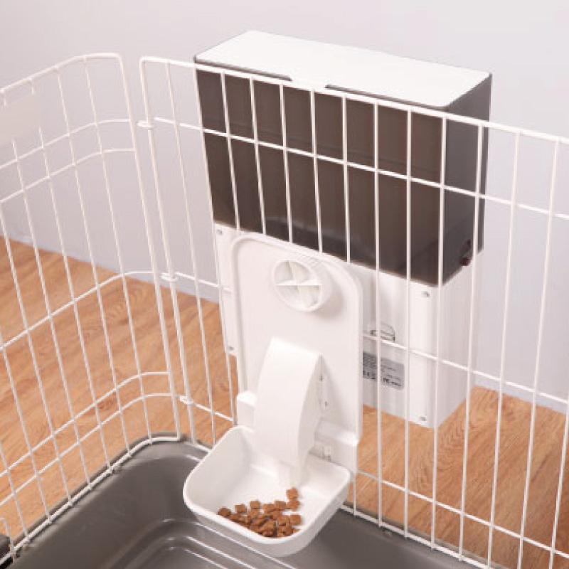 [獨家組合]籠子專用寵物自動餵食器+循環活水機