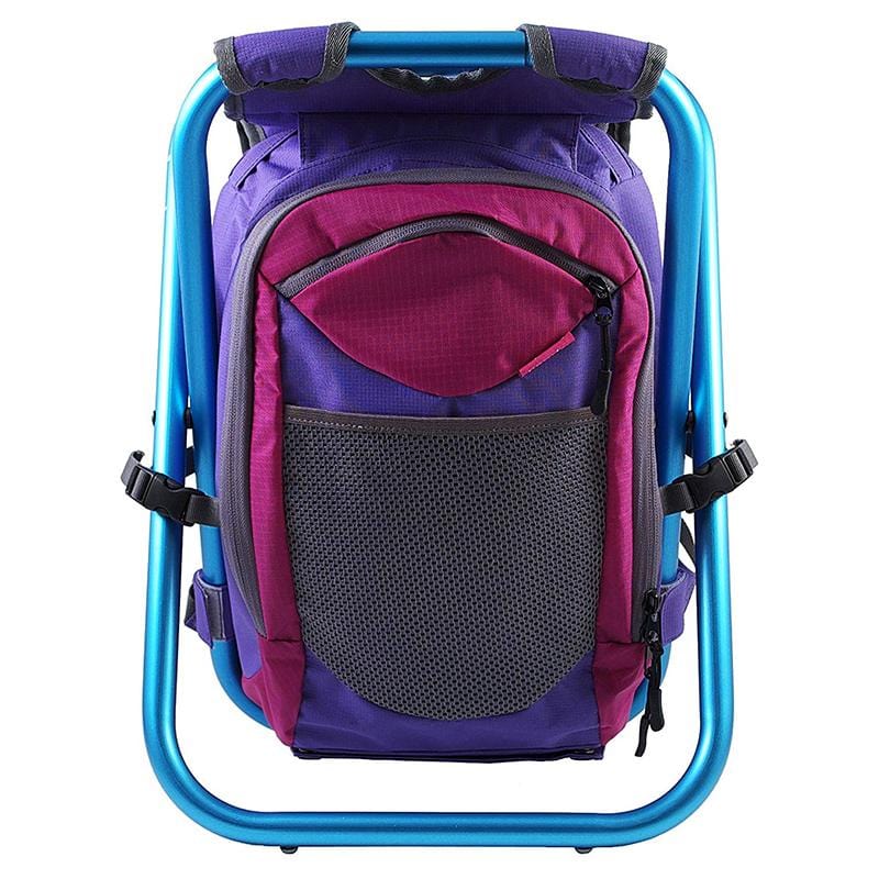 繽紛流行背包椅 - 亮紫/海藍