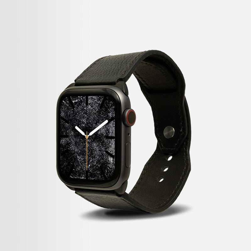 Apple Watch 皮革手環錶帶 - 黑