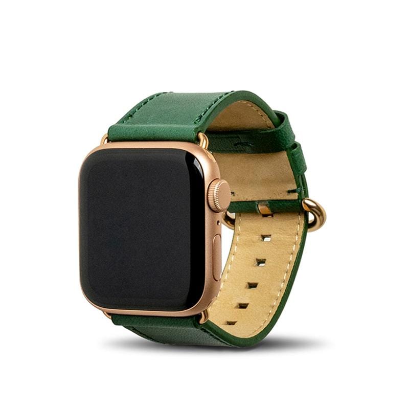 Apple Watch 皮革錶帶 38/40mm - 森林綠