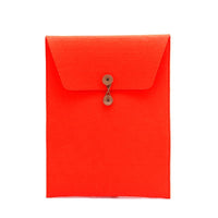 高質感簡約信封式15''文件夾/收納袋 - 蜜橘紅