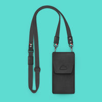 COZI- 100%植鞣革 6.8吋直式 手機隨身包 斜跨包 掛頸包 腰掛包 胸包(含肩背掛繩, 手腕掛繩, 穿帶掛繩和S扣環)
