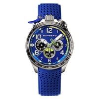 BOLT-68 Racing系列 全鋼藍面XL賽車計時碼錶｜加碼贈送 BOMBERG原廠手環，數量有限，送完為止!