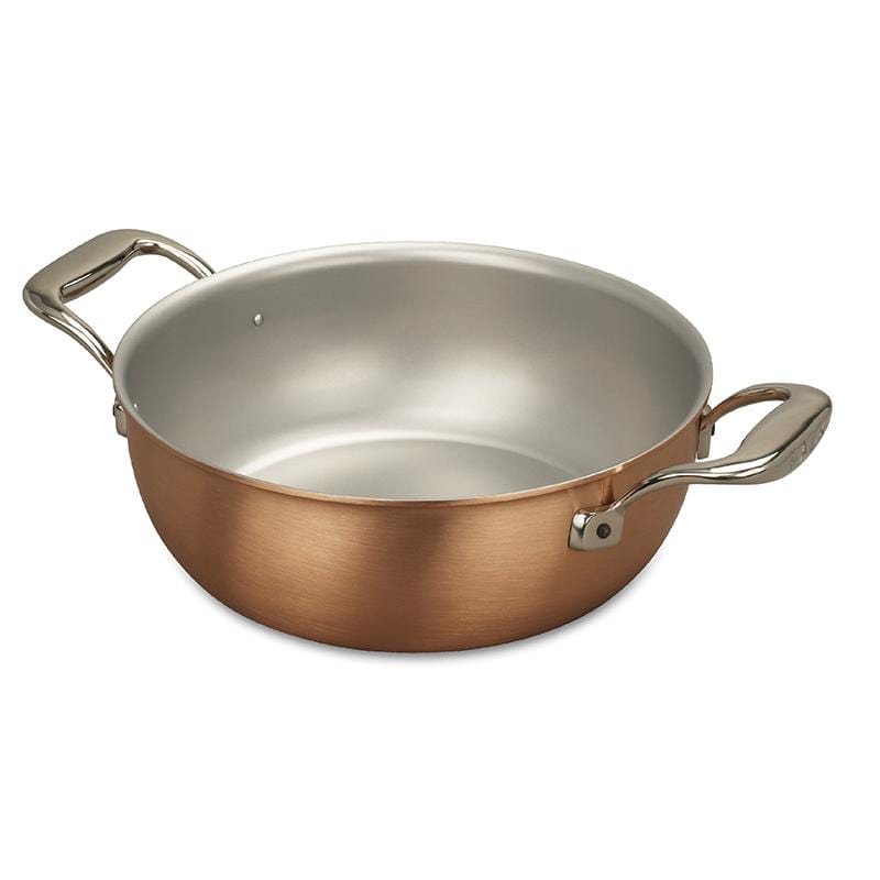 紅銅燉鍋24cm[含鍋蓋超值組]-湯鍋/炒鍋/醬汁鍋-兩款可選