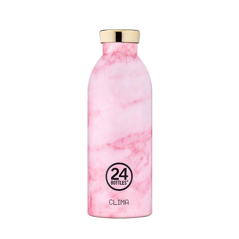 24Bottles 不鏽鋼雙層保溫瓶 500ml - 粉紅大理石