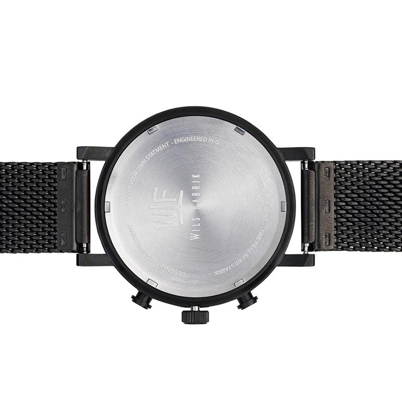 Chrono Black WX 木鋼腕錶 (米蘭式鋼帶)
