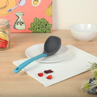 烹飪工具組-食品級矽晶湯勺-宇宙藍