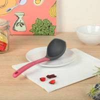 烹飪工具組-食品級矽晶湯勺-愛戀桃