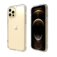 LINKASEAIR iPhone 12 mini / 12 / 12 Pro / 12 Pro Max 軍規防摔抗變色抗菌大猩猩玻璃保護殼-不思議極淨透