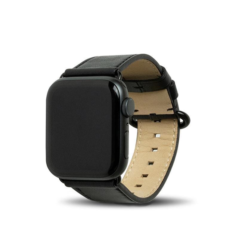Apple Watch 皮革錶帶 38/40mm - 渡鴉黑