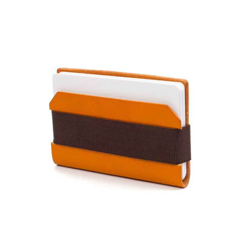 Air Wallet 極簡皮製收納卡夾 – 黃褐