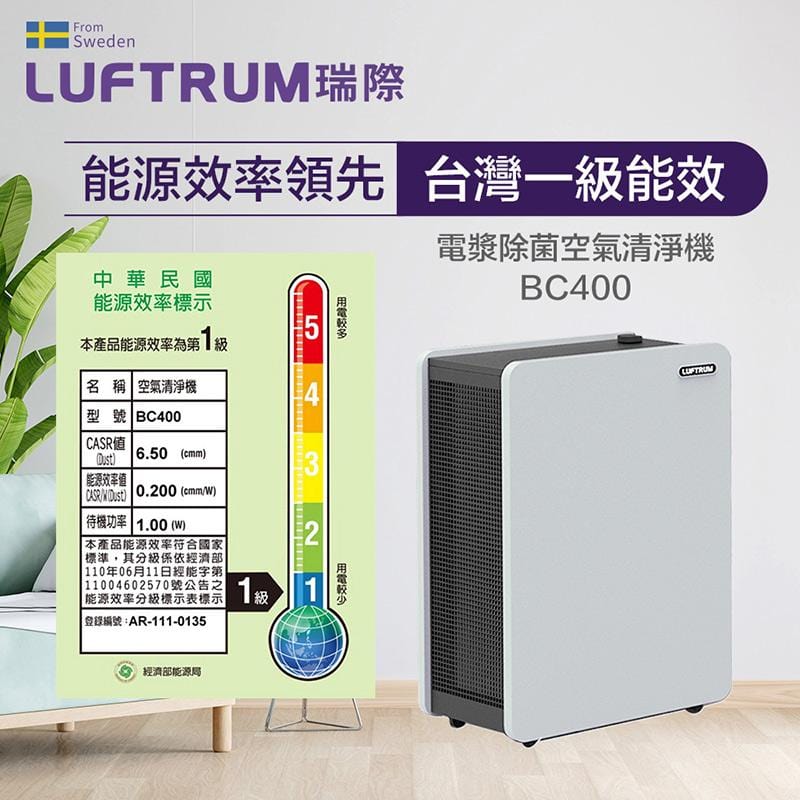 網路熱銷 電漿除菌空氣清淨機BC400(新制一級能效)