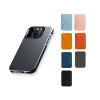 雙倍磁力手機保護殼 iPhone14 Pro 黑色 + 手機支架(包邊款)