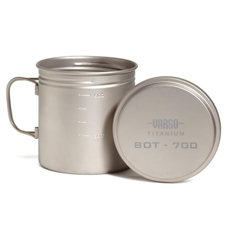 鈦製 700 ml 超輕量杯(附蓋可密封攜行） titanium BOT - 700 T-466
