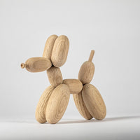 氣球狗造型橡木擺飾(小)