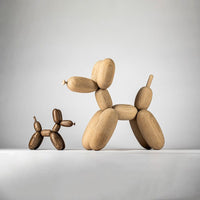 氣球狗造型橡木擺飾(小)