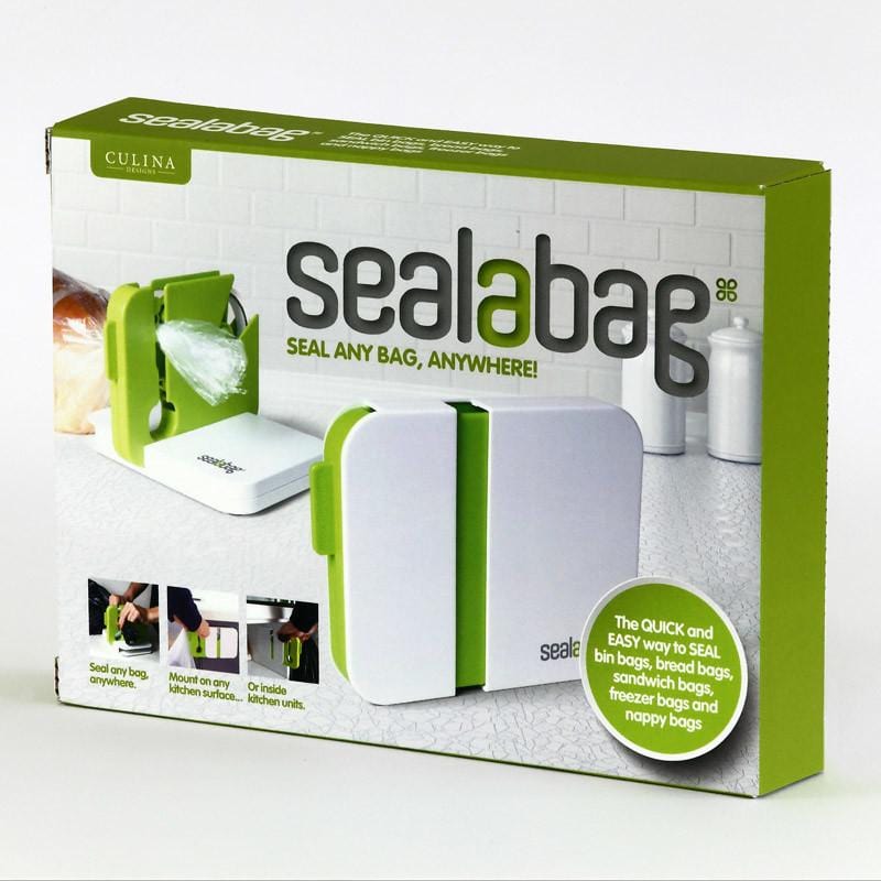 Sealabag 塑膠袋封口器組 - 綠 (內含膠帶x2)