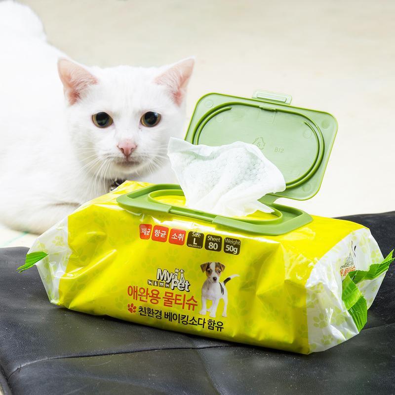 DAILY WATER 寵物專用抗菌去味濕紙巾80入x2包