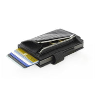 Cascade Zipper Wallet SNAP RFID 安全防盜環扣真皮拉鍊三摺錢包－12色任選