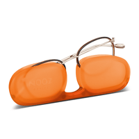 時尚造型老花眼鏡-鏡腳便攜款（Gali款-玳瑁棕色）