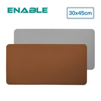 【ENABLE】雙色皮革 大尺寸 辦公桌墊/滑鼠墊/餐墊(30x45cm)