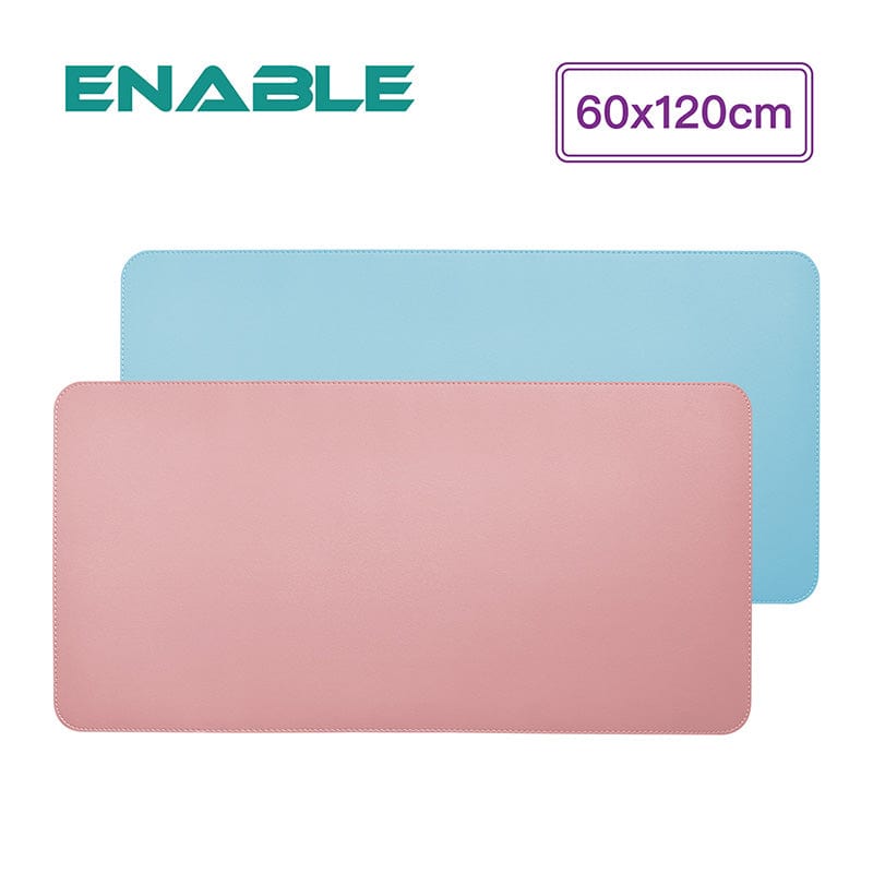 【ENABLE】雙色皮革 大尺寸 辦公桌墊/滑鼠墊/餐墊(60x120cm)