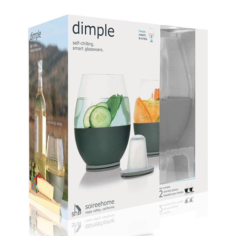 dimple stemless 保冷玻璃杯 - 兩入組